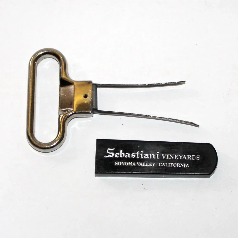 Sebastian Vineyards Cork Puller Sonoma Valley CA 2 prong wine vintage